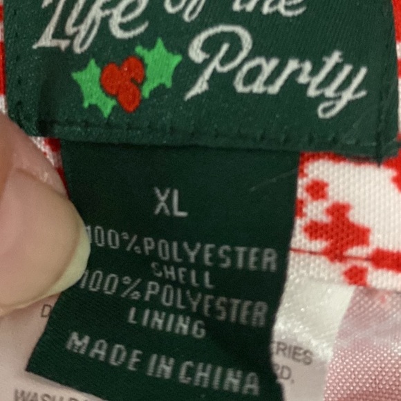 Life of the Party Men’s XL Christmas Pants and Matching Tie NWOT🎄🎄🎄 - Picture 8 of 8